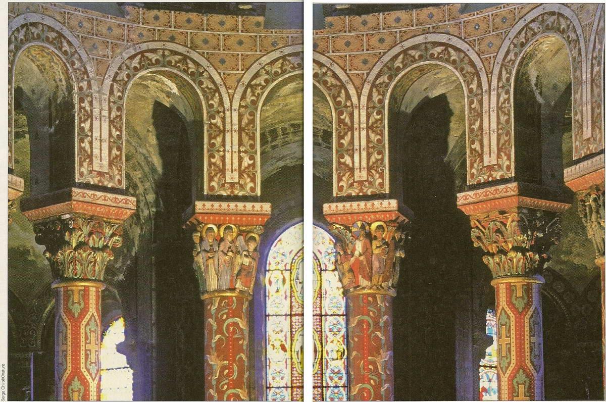 France puy de dome issoire saint austremoine choeur peint